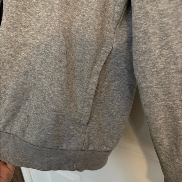 Adidas Women's Heather Gray Hoodie with hidden pockets - Picture 4 of 4